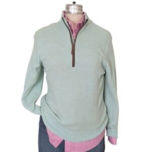 Jim Nantz By Vineyard Vines Quarter Zip Sweater Size Small